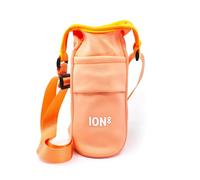 Ion8 Sac Bandoulière - Porte-bouteille pliable et léger avec poche, sangle réglable et crochet - Lavable en machine, convient aux bouteilles jusqu’à 1L - Pochette d’hydratation pratique, Corail