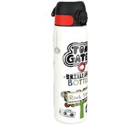 Ion8 Tom Gates Rockstar Gourde Inox Léger, 600ml, Non Isolé, Anti-Fuite, Facile à Ouvrir, Verrouillage Sécurisé, Lavable au Lave-Vaisselle, Poignée de Transport, Durable, Acier Inoxydable