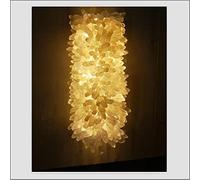 IONAZQTWW Applique murale en fer forgé creux design restaurant salon mode lampe murale en verre LED doré applique, luminaires