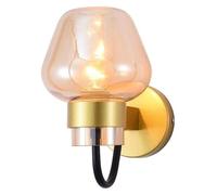 IONAZQTWW Applique murale en verre, applique en métal doré, accessoire d'éclairage intérieur, lampes murales géométriques modernes, lumières de chambre, éclairage suspendu moderne