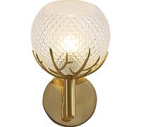 IONAZQTWW Applique murale européenne Or Américain Lampe murale Simple Moderne Boule de Verre Fond TV Applique murale G9 LED, Luminaire