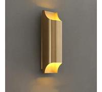 IONAZQTWW Applique murale moderne en cuivre compatible avec salon, chambre à coucher, salle à manger, couloir, escaliers, balcon, luminaire