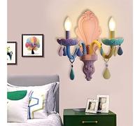 IONAZQTWW Applique murale rétro pour chambre à coucher, chambre d'amis, lampe de couloir, luminaire E27