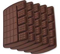 ionEgg Break Apart Moules à barres de chocolat en silicone, moules à barres protéinées et énergétiques faits maison, paquets de 5