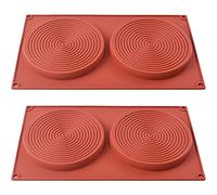ionEgg Lot de 2 moules à gâteau ronds en silicone de 14 cm pour la cuisson, antiadhésifs et à dégagement rapide pour gâteaux superposés, gâteaux au fromage, gâteaux arc-en-ciel et gâteaux au chocolat
