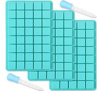 ionEgg Lot de 3 moules en silicone avec cubes pour la fabrication de bonbons au chocolat, glaçons, truffes et pralines