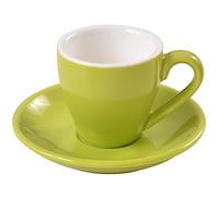 ionEgg Tasse à expresso en porcelaine avec soucoupe, 80 ml, vert