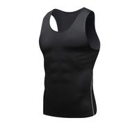 Ionic Shaping Vest,Powershape Vest,Power Shape Vest,débardeur De Compression Homme,Debardeur Homme,Gilet Modelant Ionique Nouvelle Édition,Men Body Shaper Slimming Vest Breathable Ice-Silk 1PC