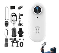 IonicSwift - Caméra POV Mains Libres RideView for Cavaliers, caméra d'équitation 4K, caméra d'équitation Ionicswift, Format Pouce for Cyclisme, plongée, équitation(White 4k,128g)
