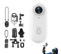 IonicSwift - Caméra POV Mains Libres RideView for Cavaliers, caméra d'équitation 4K, caméra d'équitation Ionicswift, Format Pouce for Cyclisme, plongée, équitation(White1080p,No Card)