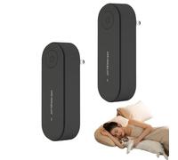 Ionisateur NermoPure - Respirez Mieux Dès ce Soir, Purificateur d'Air Compact à Prise Murale, Élimine Odeurs, Poussière et Allergènes, Silencieux et Sans Filtre pour Chambre, Salon et Bureau (2*Noir)