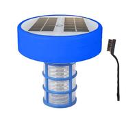 Ioniseur de piscine à énergie solaire : nettoyeur de piscine à ionisation en cuivre avec lumières LED | Purificateur d'eau pour piscines d'eau salée d'eau douce, traitement de l'eau de bain hi
