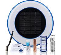 Ioniseur solaire de piscine - Nettoyeur de piscine à énergie solaire et clarificateur d'eau pour nettoyer les piscines et les spas, équipement de nettoyage essentiel de fontaine