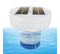 Ioniseur Solaire de Piscine | Nettoyeur d'eau Flottant | Chlore de Piscine | Support de Chlore pour tablettes de Chlore Flotteur adapté pour purificateur d'eau de sécurité Ppool