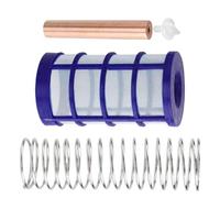 Ioniseur solaire de rechange pour piscine - Anode en cuivre - Avec accessoires - Filtre à panier et vis - Réduit les besoins en chlore pour les pièces