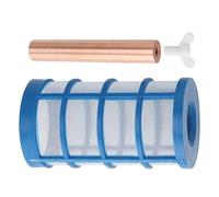 Ioniseur solaire de rechange pour piscine - Purificateur d'eau flottant avec anode en cuivre - Avec filtre à panier et vis - Pièces de rechange pour piscines