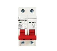 IONQXIDLD Disjoncteur Solaire FXBZ-63 2P DC 1000V, 6A 10A 20A 25A 32A 40A 50A 63A DC1000v, Interrupteur de Batterie sur Rail photovoltaïque(16A)