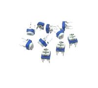 IONQXIDLD Potentiomètre WH06 Bleu et Blanc 104 Horizontal 1k/2k/5k/10k/50k/100k/résistance réglable RM065 1 pièce (Color : 2M(205), Size : 1PCS)