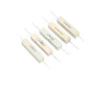 IONQXIDLD Résistance au Ciment céramique 10W, 1 pièce, 0.5/1/2/3/5/8/10 ohm/15R/20/25/30/47/50/100 ohm (Color : 10W12euros, Size : 1pcs)
