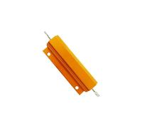 IONQXIDLD Résistance de Coque en Aluminium doré 100W1R/2R/3R/4R/5R/6R/8R/10R ohm, 1 pièce, résistance de limitation de Courant de Charge (Color : 100RJ, Size : 1PCS)