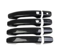 IONZS Auto Extérieure Poignée Porte pour Chevrolet Silverado 2019-2022,Latérale Poignée de Porte Extérieure Voiture Accessoires,A/Carbon fiber pattern-A/Style 2