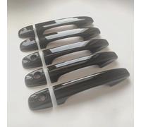 IONZS Auto Extérieure Poignée Porte pour Citroen C4 PICASSO C6 Peugeot 207 308 407,Latérale Poignée de Porte Extérieure Voiture Accessoires,A/Painted black-A/10 pieces 3 holes