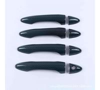 IONZS Auto Extérieure Poignée Porte pour Kia Rio QB 2011-2017,Latérale Poignée de Porte Extérieure Voiture Accessoires,A/Carbon Fiber Pattern 1