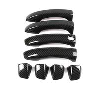IONZS Auto Extérieure Poignée Porte pour MG HS 2018,Latérale Poignée de Porte Extérieure Voiture Accessoires,A/1 smart-carbon fiber pattern