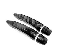 IONZS Auto Extérieure Poignée Porte pour Nissan JUKE 2021-2022,Latérale Poignée de Porte Extérieure Voiture Accessoires, A/Carbon Fiber-A/Style 2