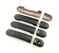 IONZS Auto Extérieure Poignée Porte pour Nissan NOTE E11 2004-2008,Latérale Poignée de Porte Extérieure Voiture Accessoires, A/Carbon Fiber Pattern-A/Style 2