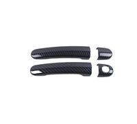 IONZS Auto Extérieure Poignée Porte pour SEAT LEON CUPRA 2006-2012,Latérale Poignée de Porte Extérieure Voiture Accessoires,A/Carbon fiber pattern-A/Style 1