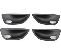 IONZS Poignée de Porte Intérieure Couvercle de Bol pour BMW 5 Series F10 F11 F18 2010 2011 2012 2013 2014 2015 2016 2017,Couverture de Cuvette de Porte de Voiture Gauche Droite,A/Black 4pcs Set