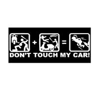IOO6Z8SY Don't Touch My Car Autocollant amusant pour voiture de dessin animé imperméable, résistant aux UV, pour surfaces lisses (18 cm x 6 cm, 1 pièce) (style 1)