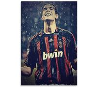 Iooie Art Peinture sur Toile Football AC Milan Kaka pour la décoration du Salon Muralimpression Affiches Photos 11.8"x19.7"(30x50cm) sans Cadre