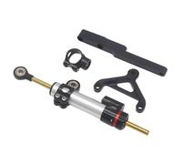 IORQWEW Amortisseur Guidon Moto Compatible avec CB1000R 2008 2009 2010 2011 2012-2016 Kit Fixation pour Amortisseur De Direction Stabilisateur De Moto Accessoires Universels(Silver)
