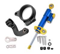 IORQWEW Amortisseur Guidon Moto Compatible avec R1200GS LC 2013-2016 Amortisseur De Direction pour Moto Support De Fixation Universel Accessoires(Blue-Yellow)