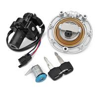 IORQWEW contacteur à clé Moto Compatible avec VFR400 NC30 1989 1990 1991 1992 Bouchon De Gaz De Moto Kit De Clé De Verrouillage De Commutateur D'allumage Couvercle D'accessoires De Moto 35100-MR8-027