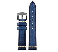 IORUYB Sangle de montre en cuir authentique faite à la main 20 mm 22 mm24 pour Rolex Citizen Omega Mido Huawei GT Brand de montre masculin brun bleu vert gris