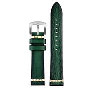 IORUYB Sangle de montre en cuir authentique faite à la main 20 mm 22 mm24 pour Rolex Citizen Omega Mido Huawei GT Brand de montre masculin brun bleu vert gris