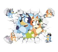 IOSCDH Blue-y Stickers Cartoon pour Chambre Enfants - Décor Muraux 3D Parfait pour Une Fête Sur le Thème - B