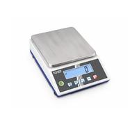 Kern Balance de précision PCB 6000-0 6 kg · 1 g · bloc d'alimentation/piles · Gris‑blanc/bleu foncé