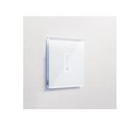 IOTTY - Interrupteur simple WiFi intelligent verre blanc tactile compatible Google Home Amazon Alexa Iotty