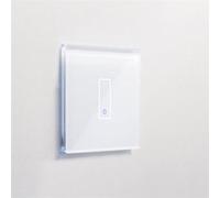 IOTTY - Interrupteur simple WiFi intelligent verre blanc tactile compatible Google Home Amazon Alexa Iotty
