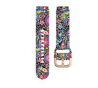 IOTUP Bracelet de montre de sport avec impression en silicone pour montre intelligente Garmin Vivoactive 4S/Vivomove 3S/Venu 2S 18 mm, 18mm, Agate