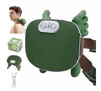 IOUGDSEC Masseur de cou et d'épaules, asseur professionnel Shiatsu pour le cou, pétrissage des tissus profonds 4D portable avec chaleur, design intelligent simulé de main humaine pour soulager la
