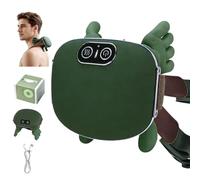 IOUGDSEC Masseur de cou et d'épaules, masseur professionnel Shiatsu pour le dos, tissu profond portable avec chaleur, design main humaine pour soulager la douleur et détendre les muscles, vert