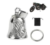 IOURVYA Guardian Bell,Clochette Moto Guardian Ride Bell,Guardian Bell Acier Inoxydable,Lucky Bell Cloches De Moto Cloches,Cloche D'esprit Pour Motard,Bell Guardian Bell Ou Porte Clés, Style 2