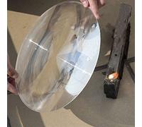 IOUVS 300mm grande optique PMMA Longueur focale en plastique Solar Fresnel Lentille 120 220 400 Concentrateur solaire 360mm Loupe de loupe 1PC (Couleur : 300mm, Taille : 400mm)