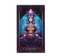 Iouyjiu 78 Pieces Tarot Cards, Neon Oracle Tarot Deck, English Version Tarot, Fortune Telling Cards for Both Beginners and Experienced Readers, Cards, riferimento Alla descrizione, Se référer à
