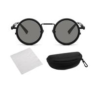 Iouyjiu Adjustable Sunglasses, UV Protection Round Eyewear, Multi-Gear Lens Brightness Control, Lightweight Comfort Fit, Unisex Sports Shades for Driving Running Fishing Travel 5.63x2.01in